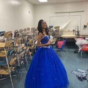 Stunning Blue Ball Gown